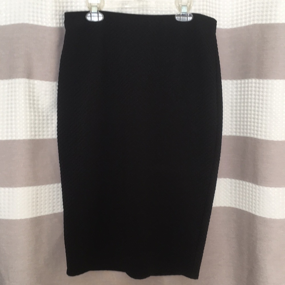 Black pencil skirt